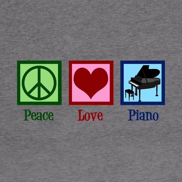 Peace Love Piano by epiclovedesigns